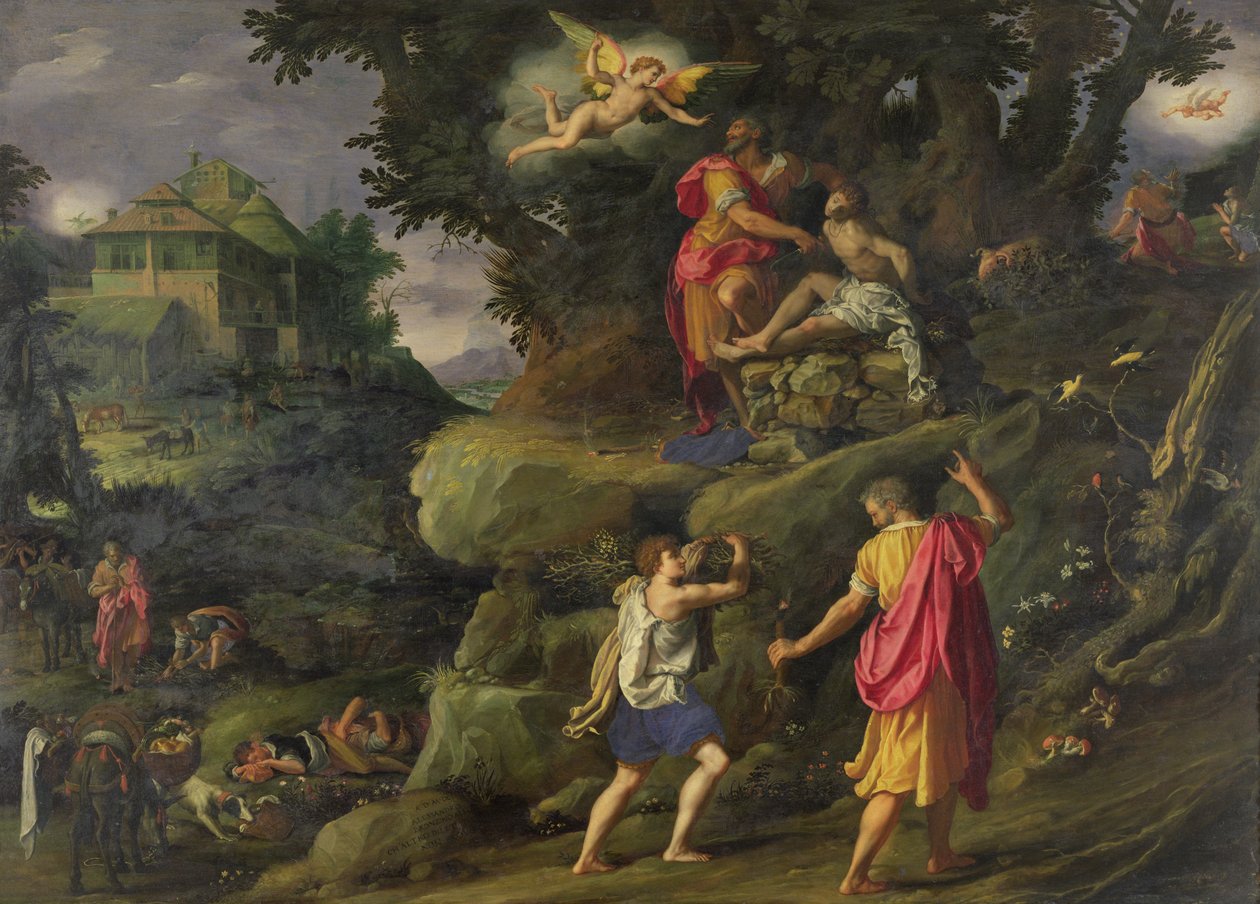 Sacrifice of Isaac, 1601 av Alessandro Allori