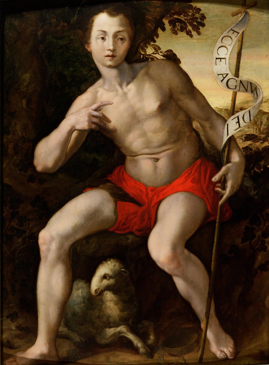 St. Johannes døperen av Alessandro Allori