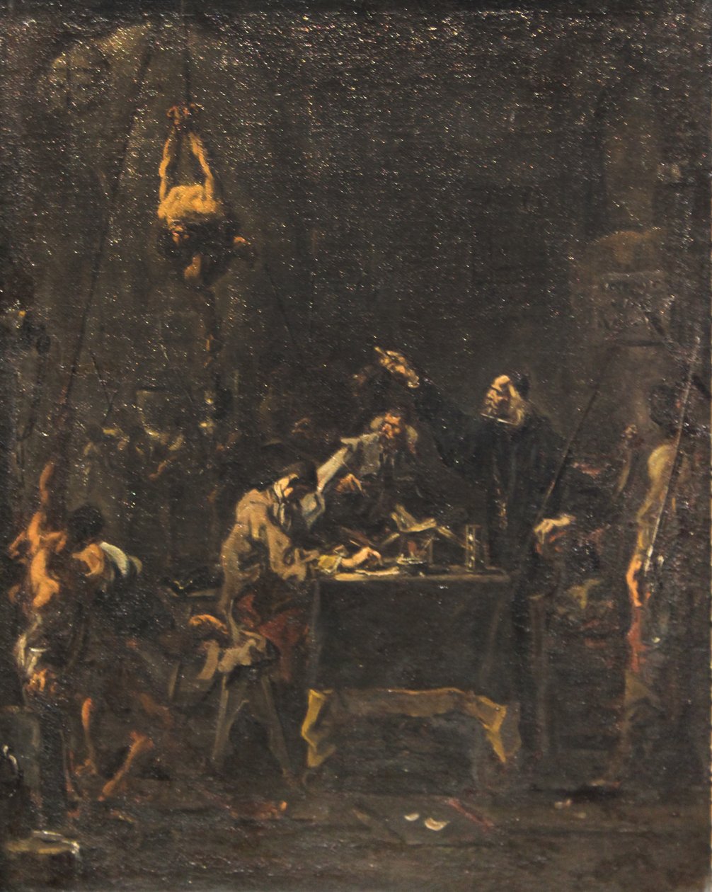 Pinlig avhør (torturscene) av Alessandro Magnasco