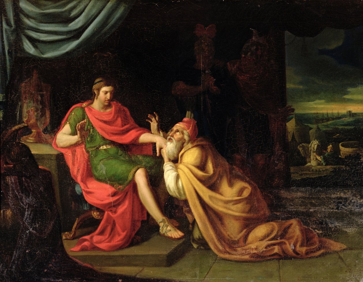 Priam og Achilles av Alessandro Padovanino
