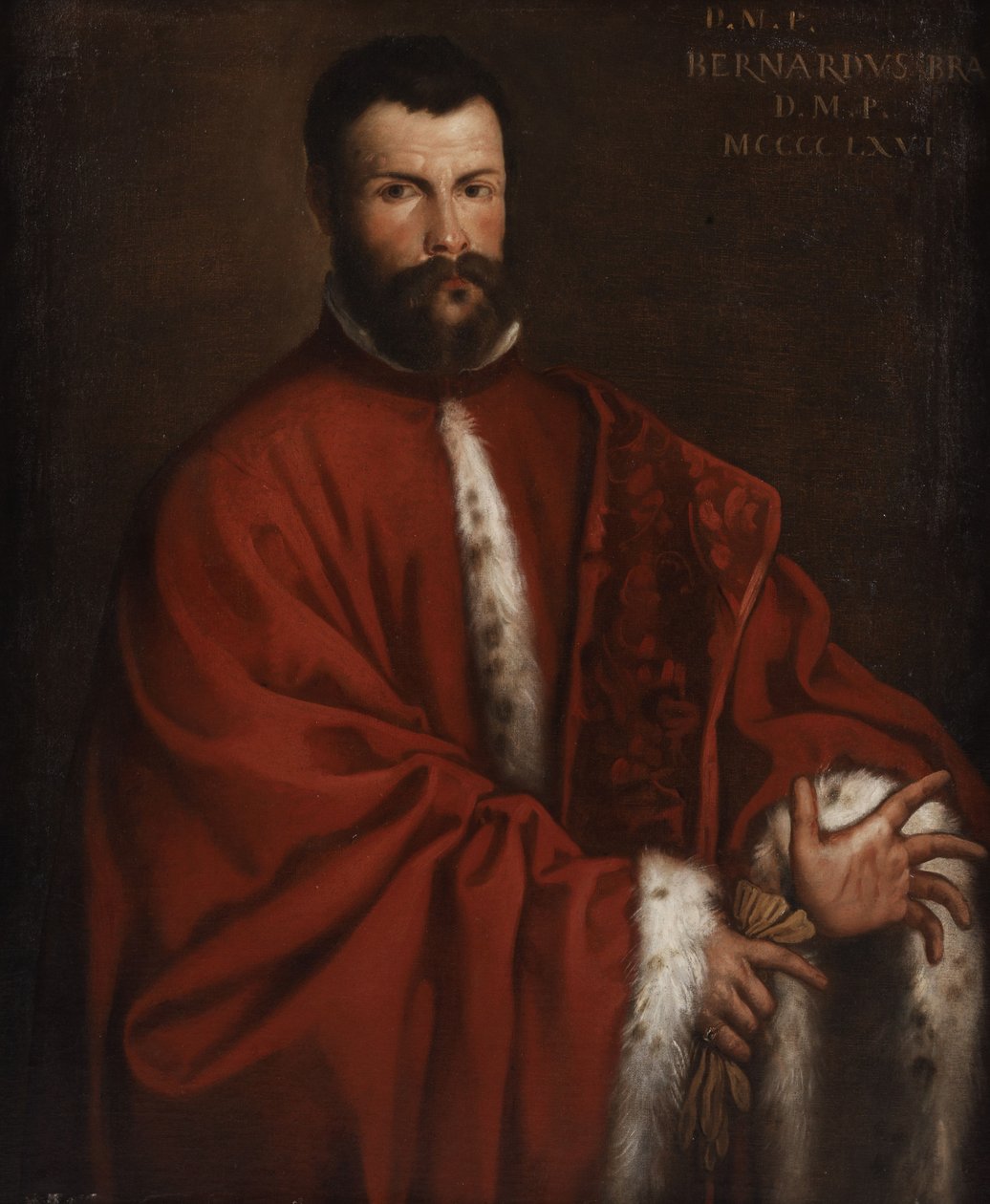 Postume portrett av den venetianske sorenskriveren Bernardo Bra (1466) av Alessandro Varotari