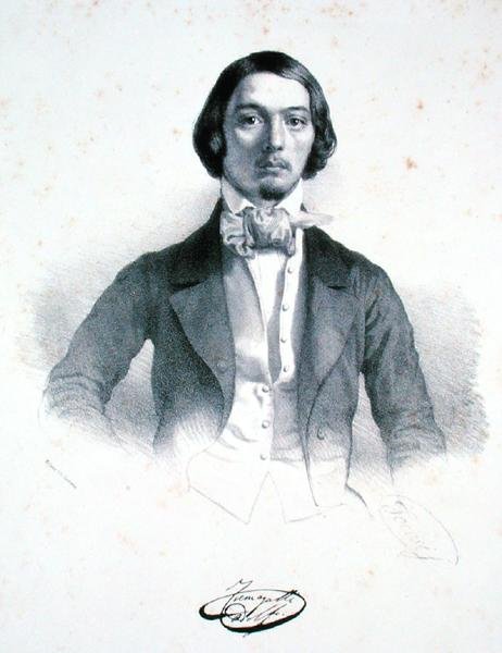 Adolfo Fumagalli (1828-56) (lito) av Alessandro Focosi
