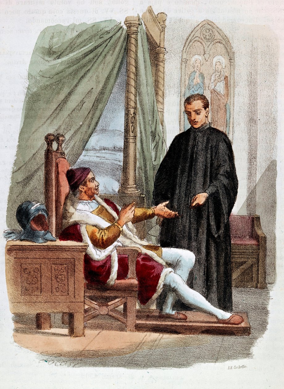 Niccolo di Bernardo dei Machiavelli (Nicolas Machiavel av Alessandro Focosi