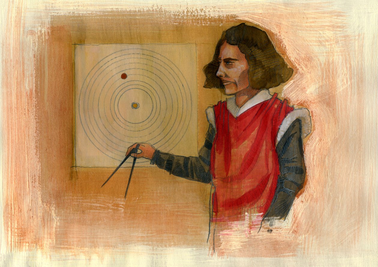 Portrett av Nicolas Copernicus ((Nicolaus Copernicus av Alessandro Lonati