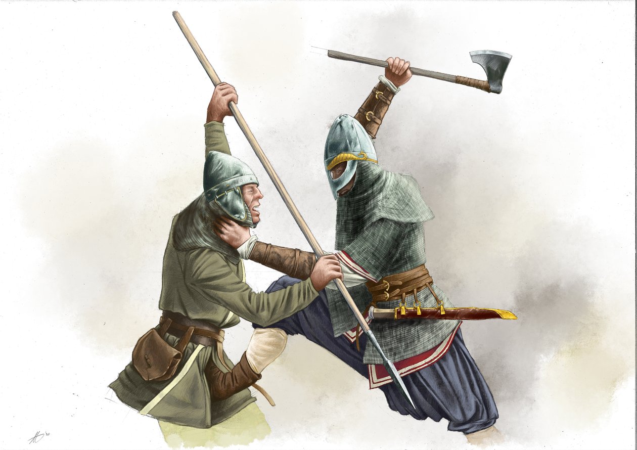 Vikings krigerkamp av Alessandro Lonati