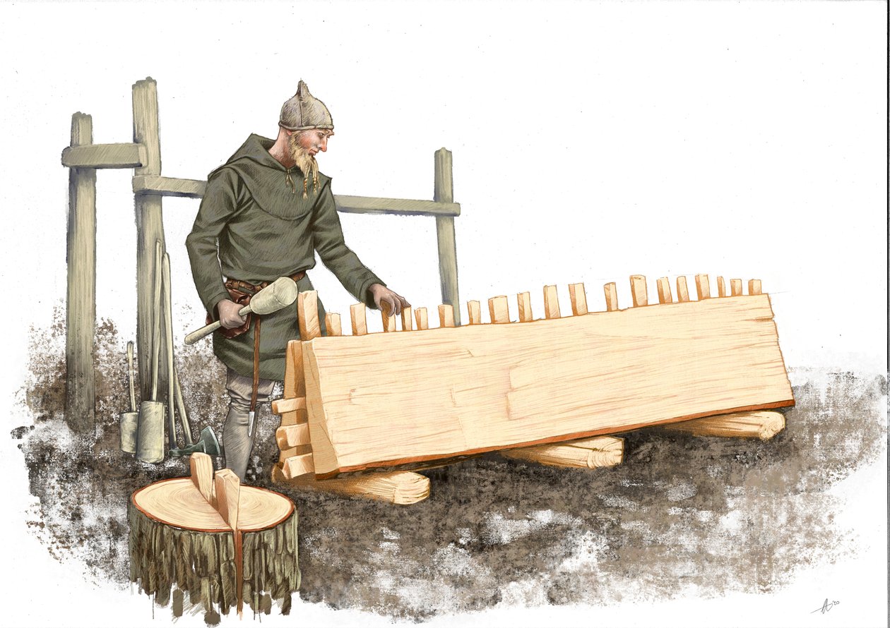 viking skipstømger arbeider av Alessandro Lonati