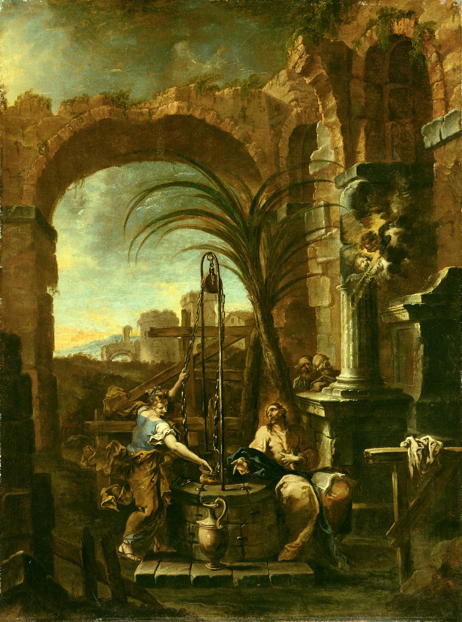 Kristus og den samaritanske kvinnen, 1705-10 av Alessandro Magnasco