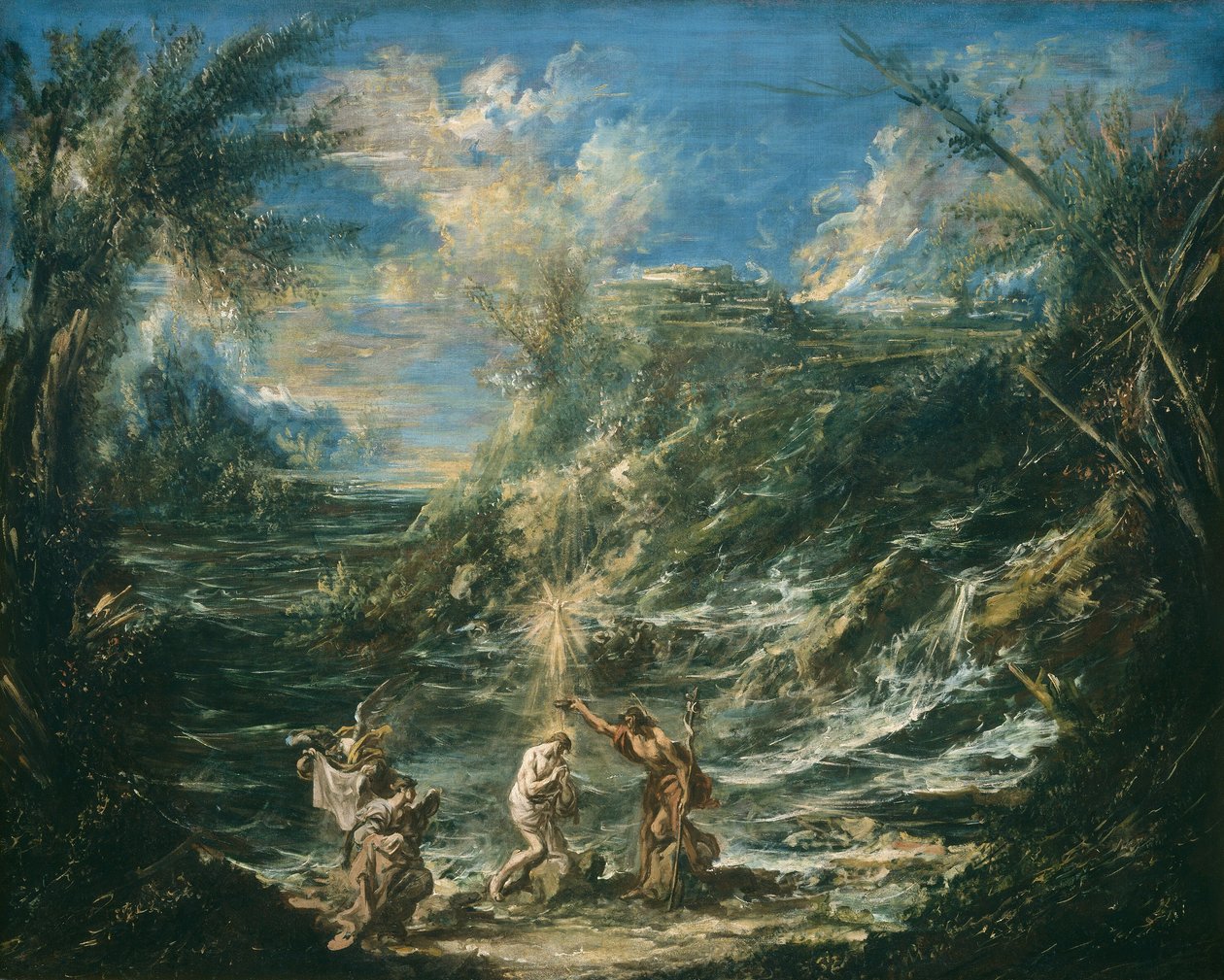 Kristi dåp, ca. 1740. av Alessandro Magnasco