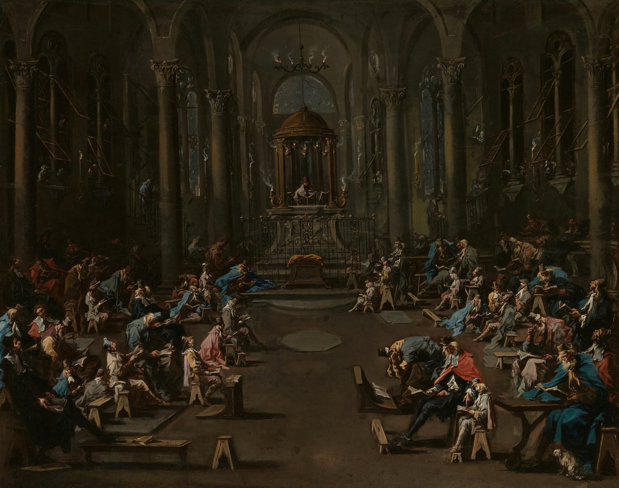 Synagogen, 172535. av Alessandro Magnasco
