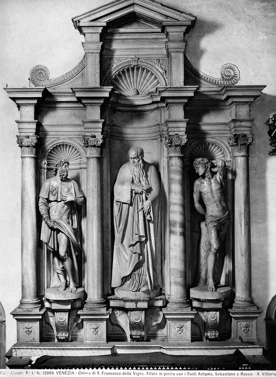 Alter, Montefeltro kapell (marmor) av Alessandro Vittoria