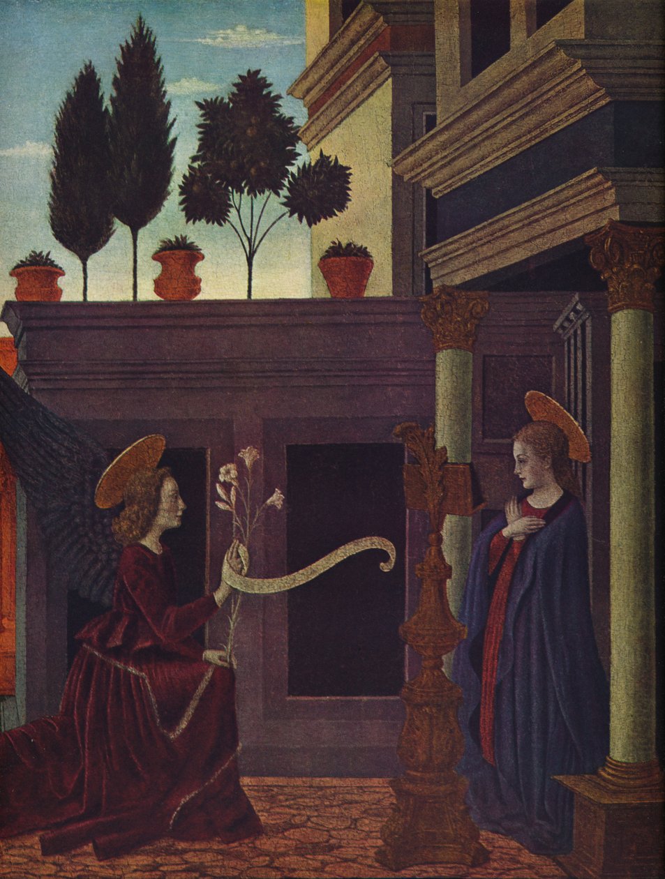 Bebudelsen, c1449-1454 av Alesso Baldovinetti