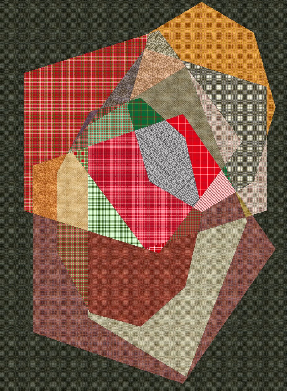 Stones, 2019, (blandet media) av Alex Caminker