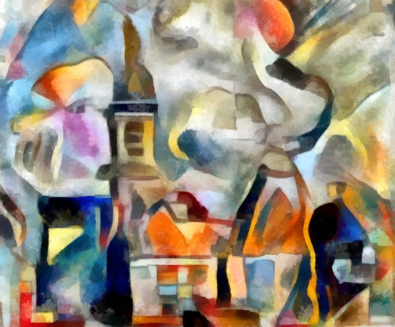 kirke, 2017, (blandet media) av Alex Caminker