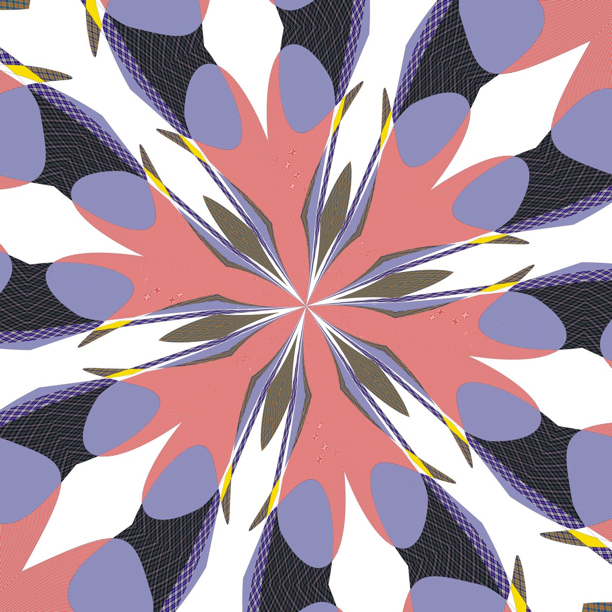 kløver (versjon), 2019, (blandet media) av Alex Caminker
