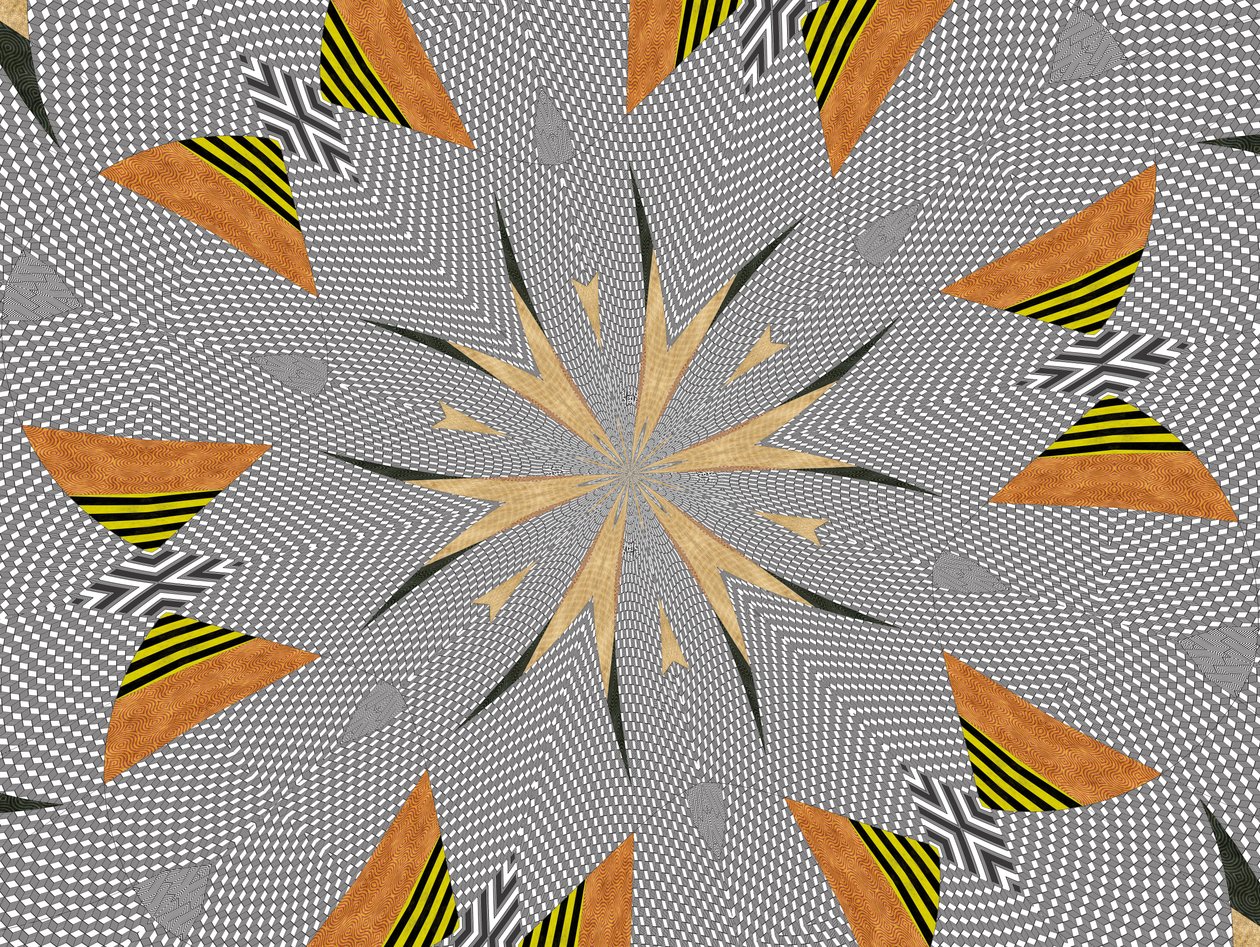 blomster;71,2019,(blandet media) av Alex Caminker