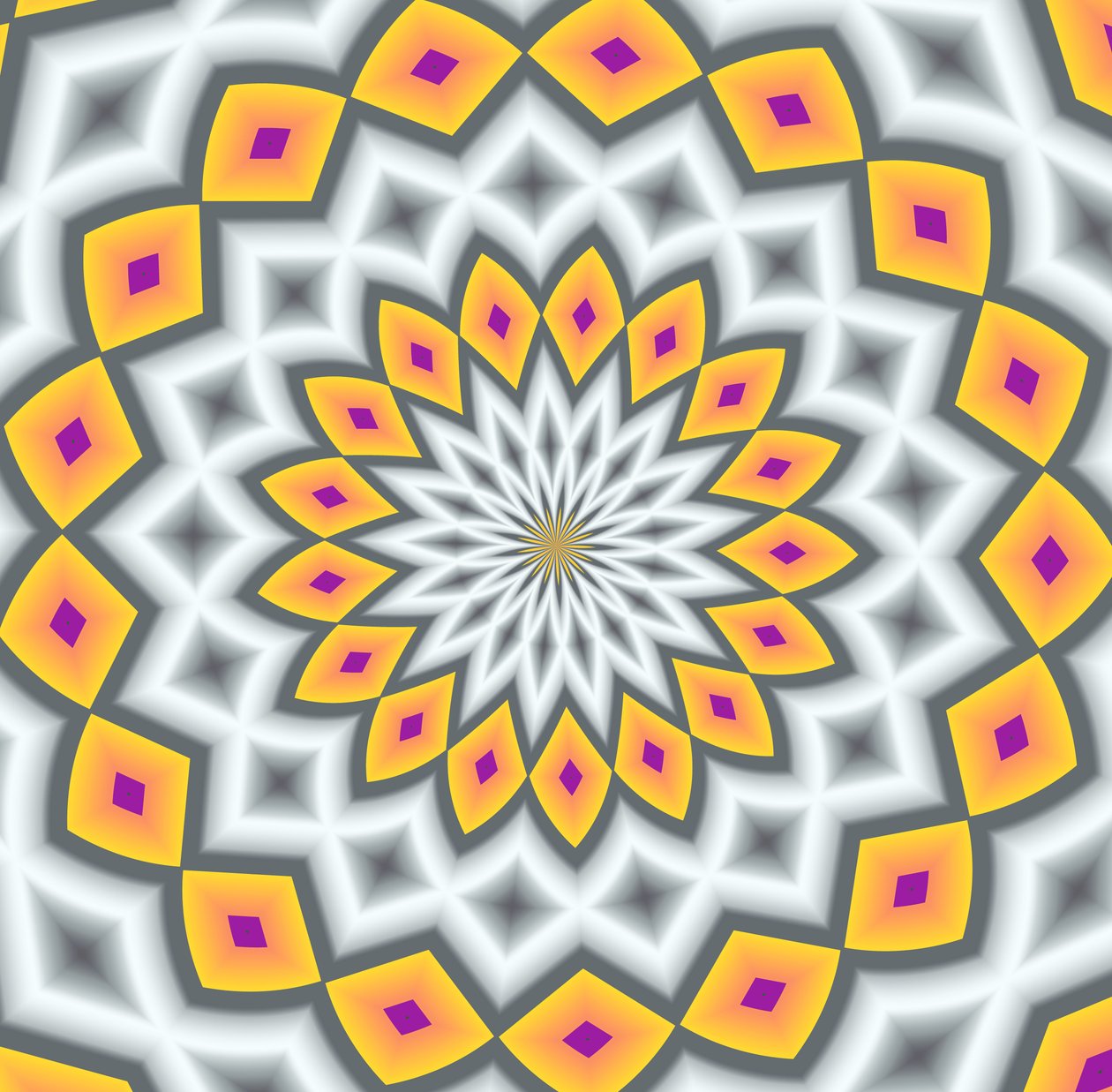 blomster #11,2019,(gradient) av Alex Caminker