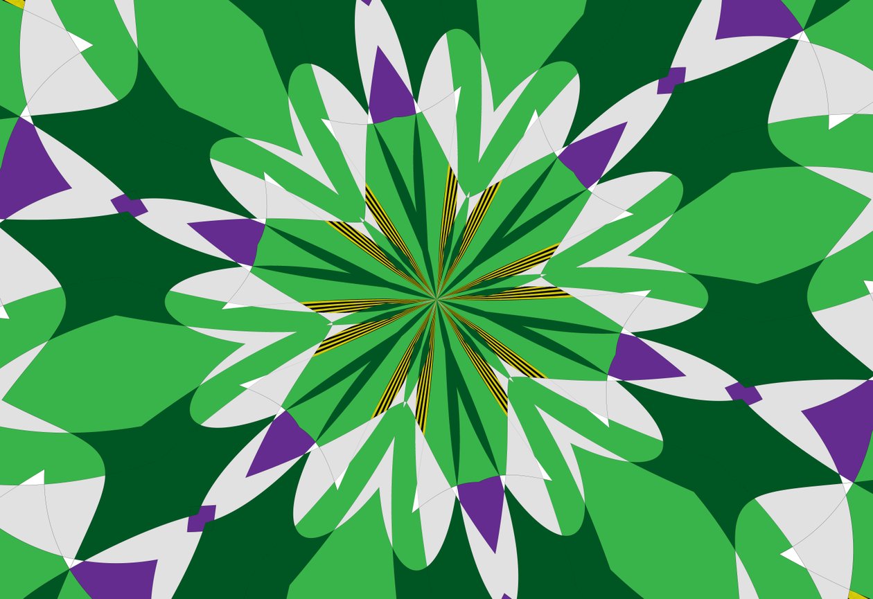 blomster #25,2019,(blandet media) av Alex Caminker