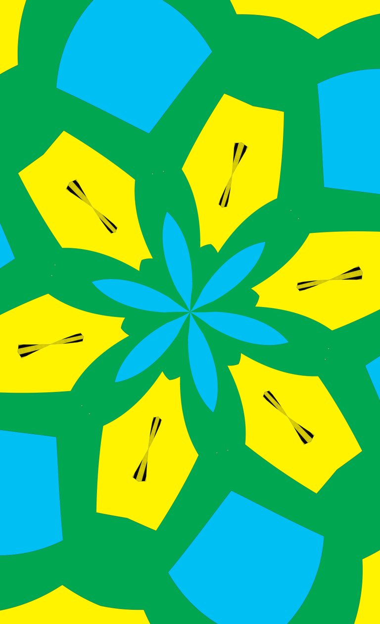 blomster #36,2019,(blandet media) av Alex Caminker