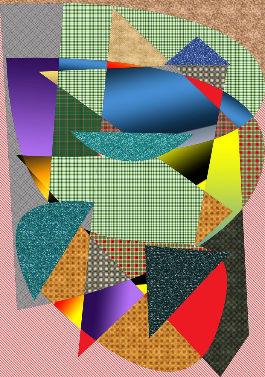 landskap #2,2019,(blandet media) av Alex Caminker