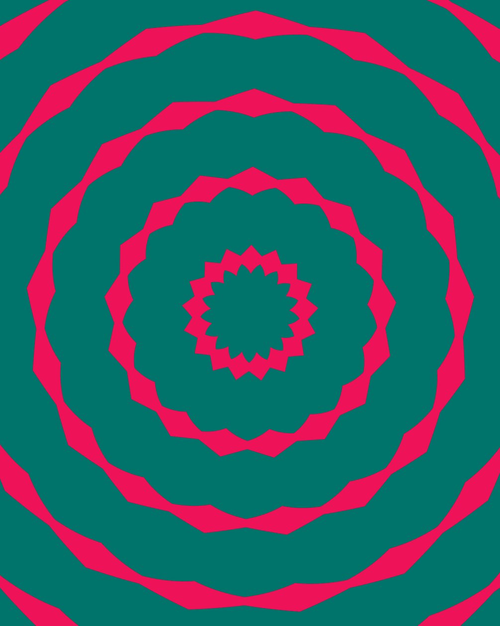 ornament #5,2019,(trykk) av Alex Caminker
