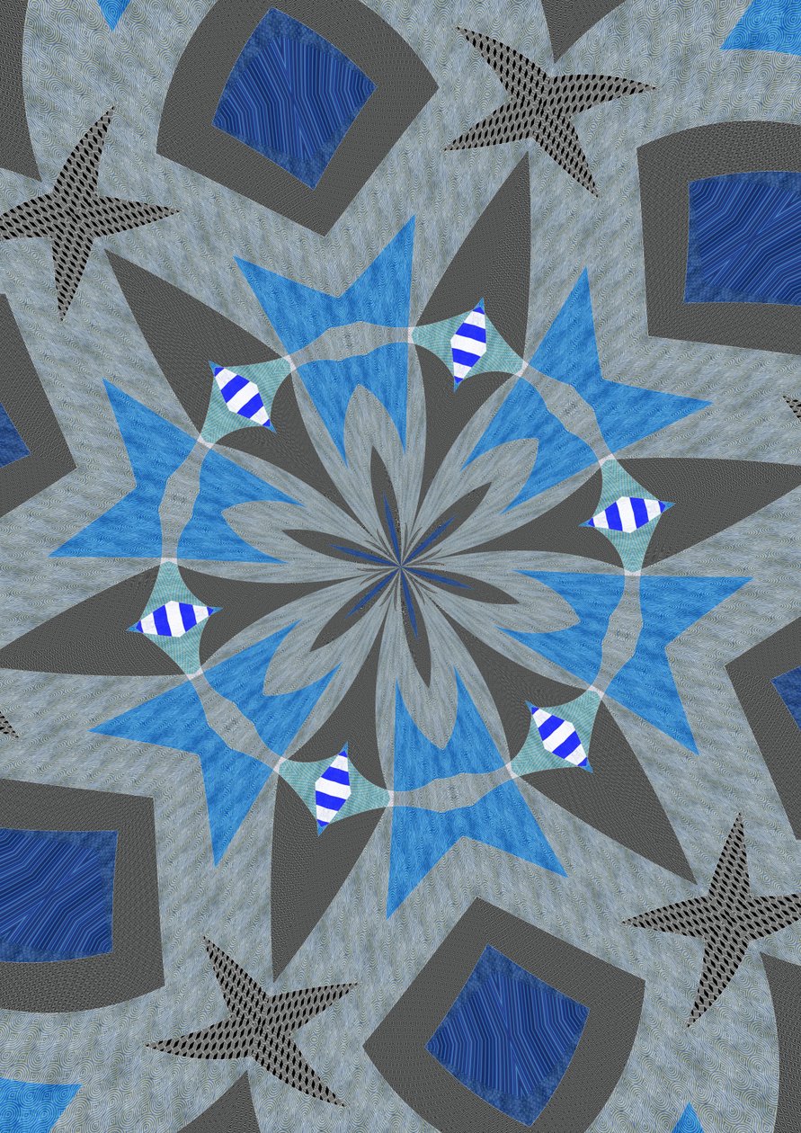 ornament #60,2019,(blandet media) av Alex Caminker