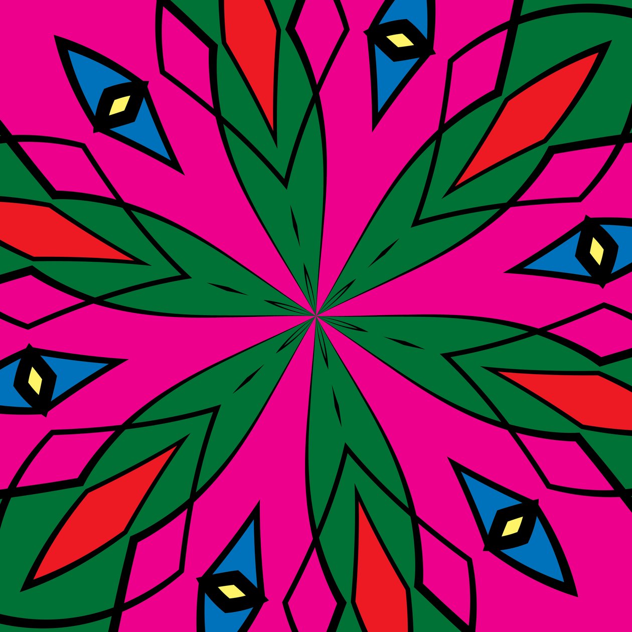 ornamenter #120,(blandet media) av Alex Caminker