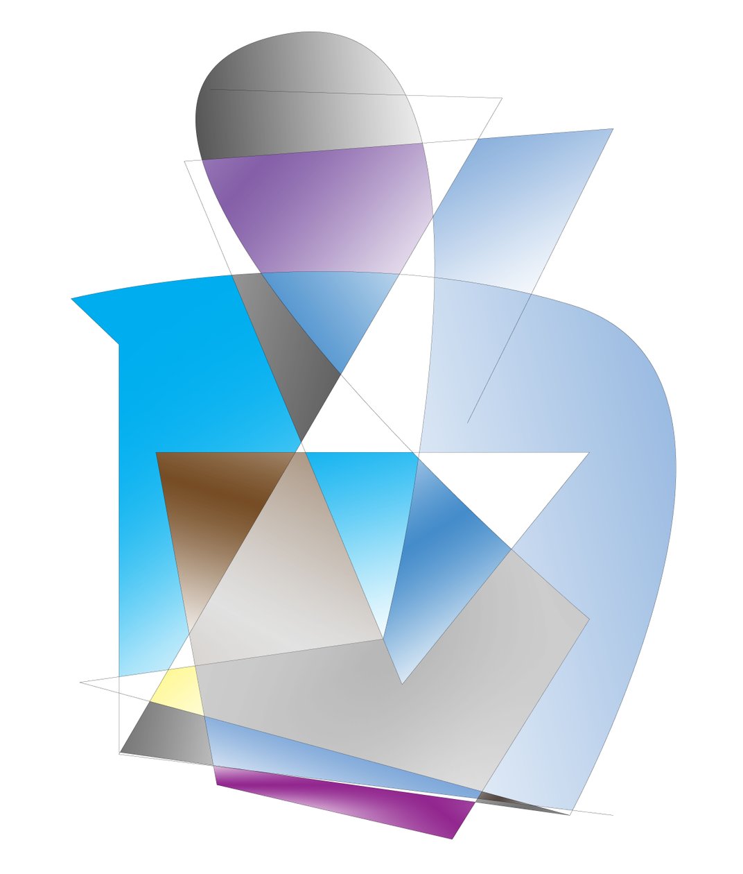 portrett, 2019, (gradient) av Alex Caminker