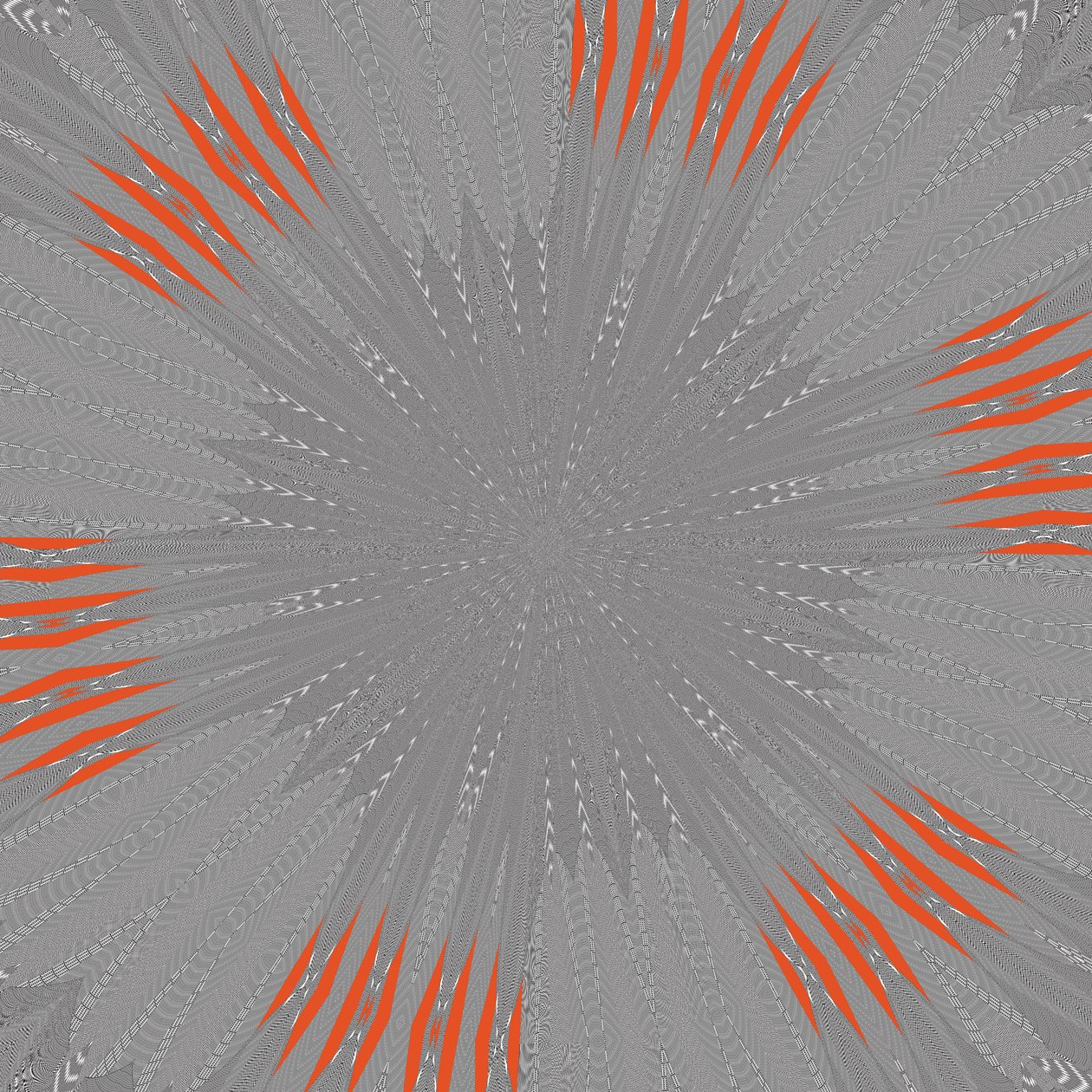 symmetri #21,2019,(blandet media) av Alex Caminker