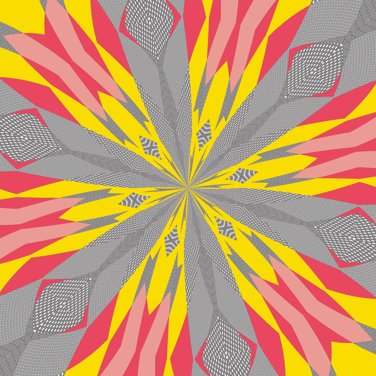 symmetri #22,2019,(blandet media) av Alex Caminker