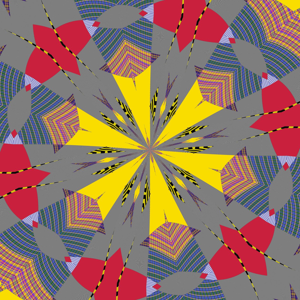 symmetri #26,2019,(blandet media) av Alex Caminker