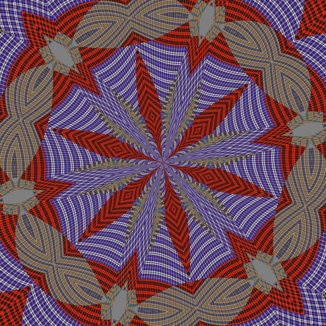 symmetri #33,2019,(blandet media) av Alex Caminker