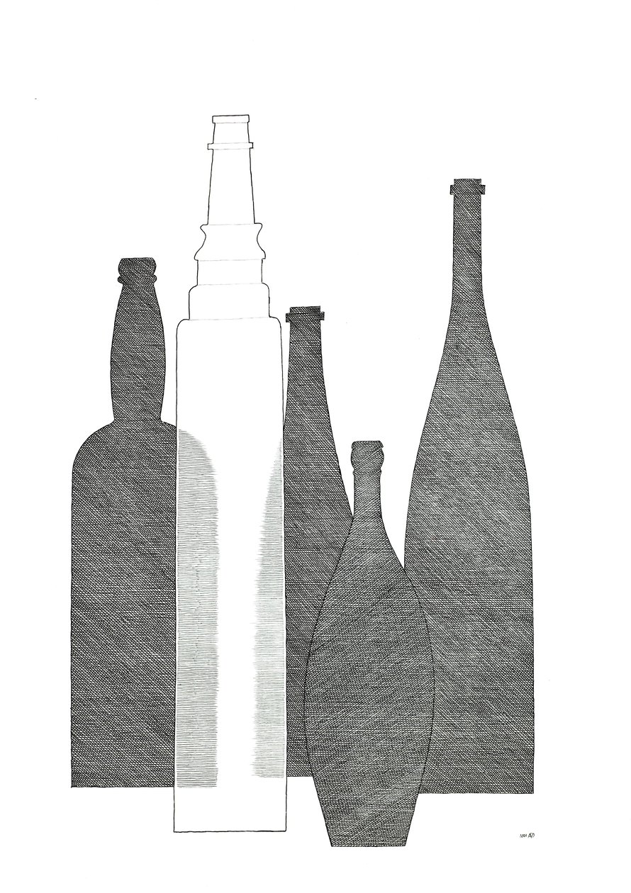Flasker (Essolube) av Alex Dunn