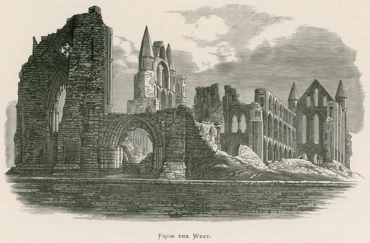 Whitby Abbey, fra vesten av Alexander Francis Lydon