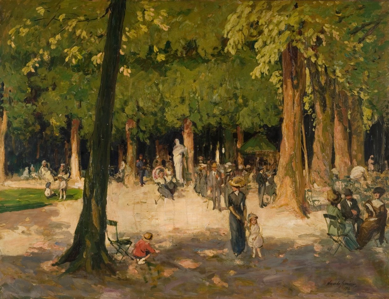Hagene, Versailles, 1922 av Alexander Jamieson