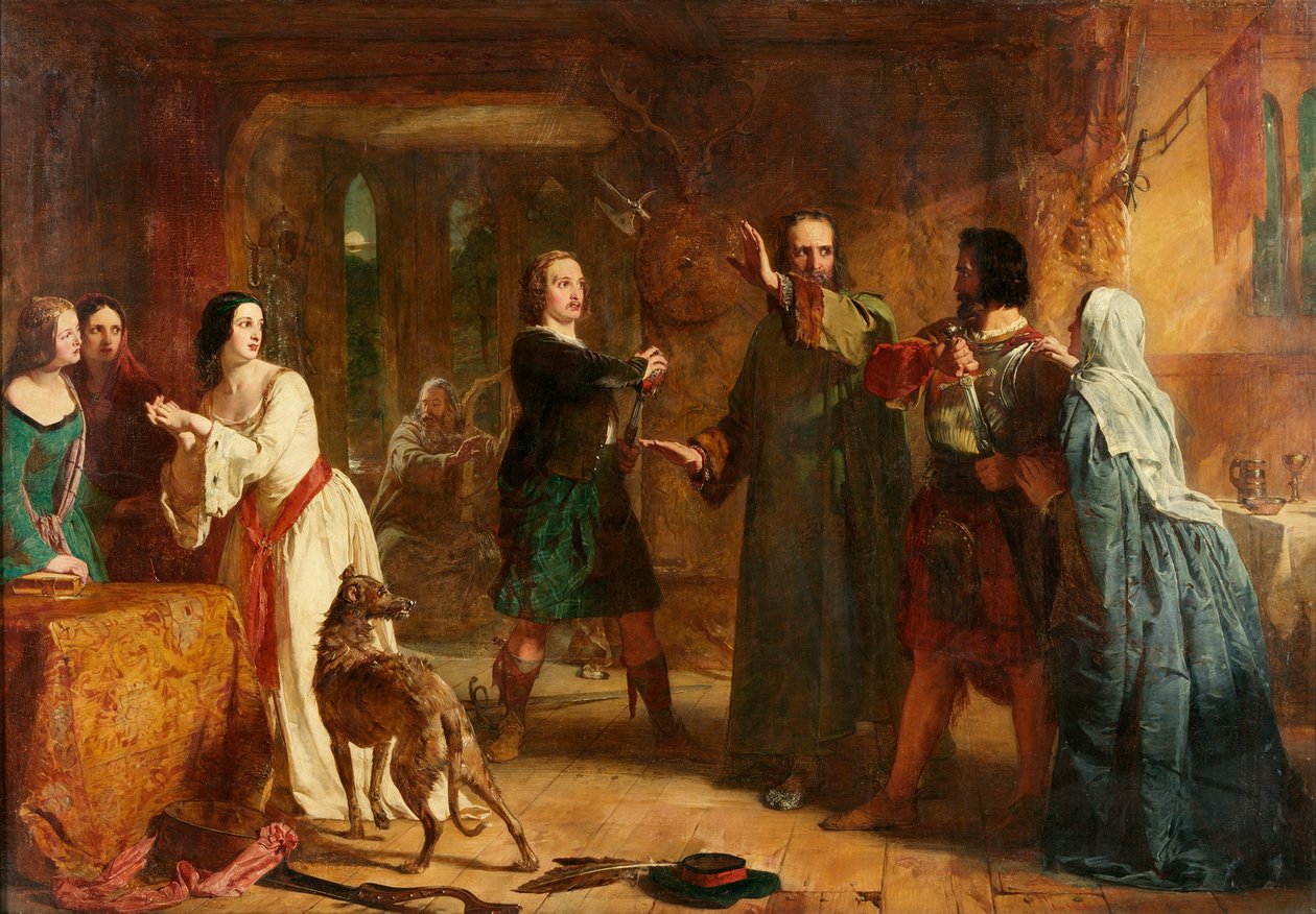 En scene fra "The Lady of The Lake" av Alexander Johnston