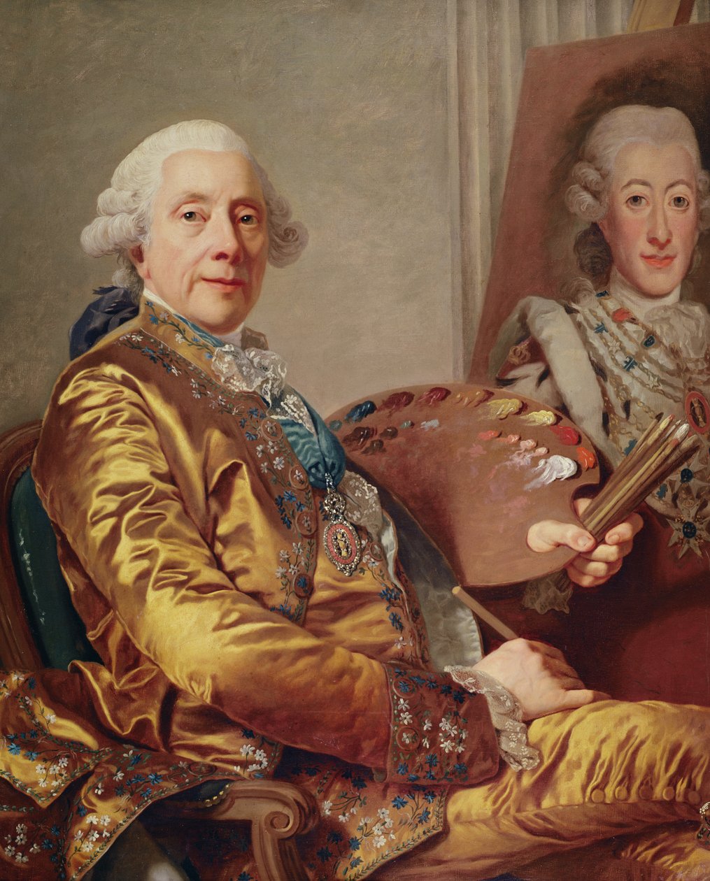 Selvportrett, ca. 1790 av Alexander Roslin
