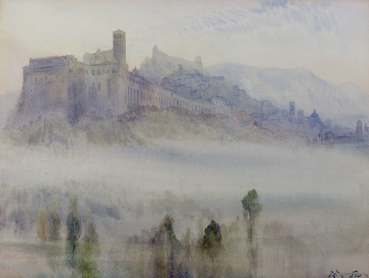 Assisi, tidlig morgen av Alexander Wallace Rimington