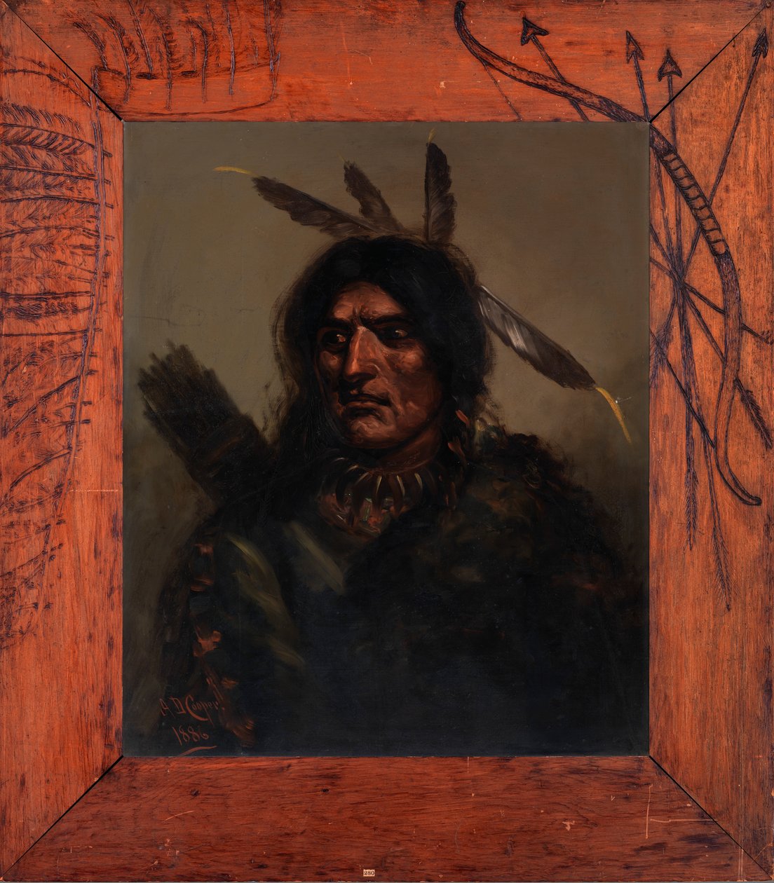 Indisk mann med koker, 1886. av Alexander Davis Cooper