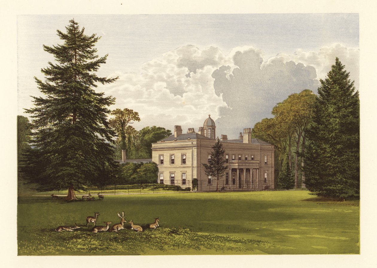 Brockley Hall, Somersetshire, England. av Alexander Francis (after) Lydon