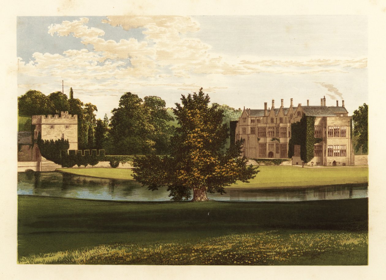 Broughton Castle, Oxfordshire, England. av Alexander Francis (after) Lydon