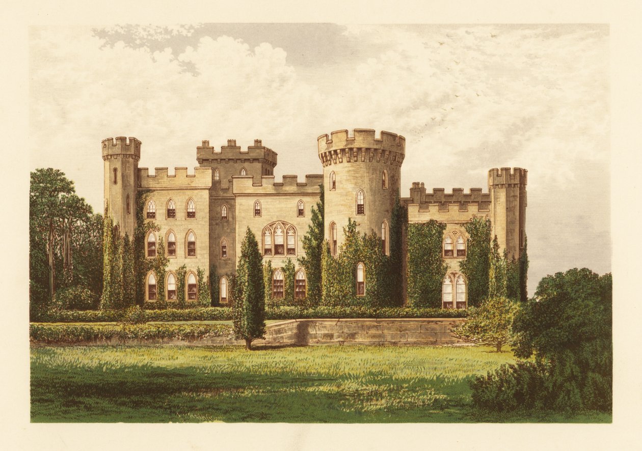 Cholmondeley Castle, Cheshire, England. av Alexander Francis (after) Lydon