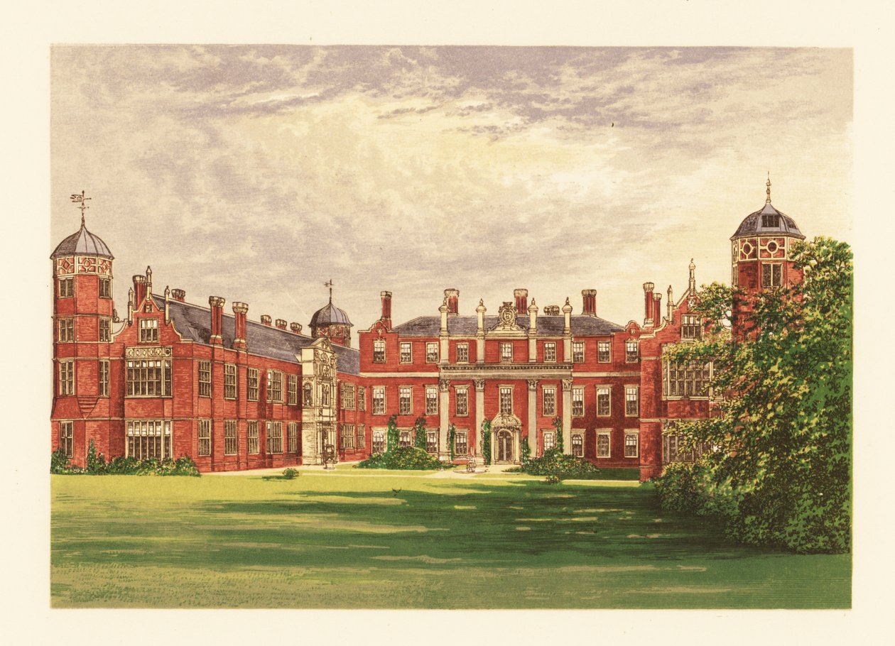 Cobham Hall, Kent, England. av Alexander Francis (after) Lydon