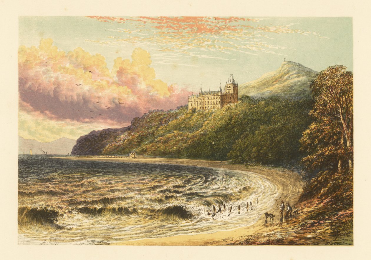 Dunrobin Castle, Sutherlandshire, Skottland. av Alexander Francis (after) Lydon