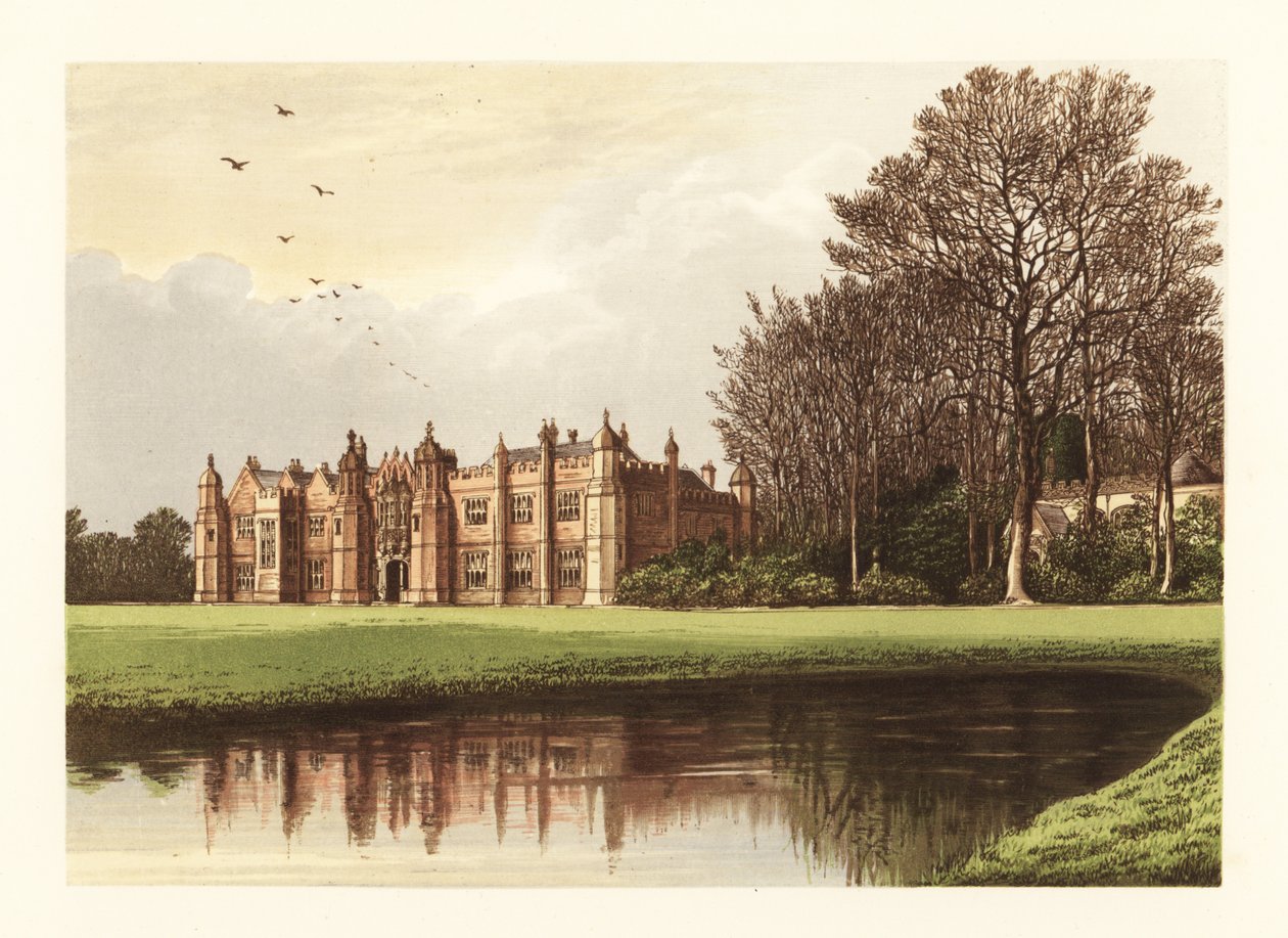 Hengrave Hall, Suffolk, England. av Alexander Francis (after) Lydon