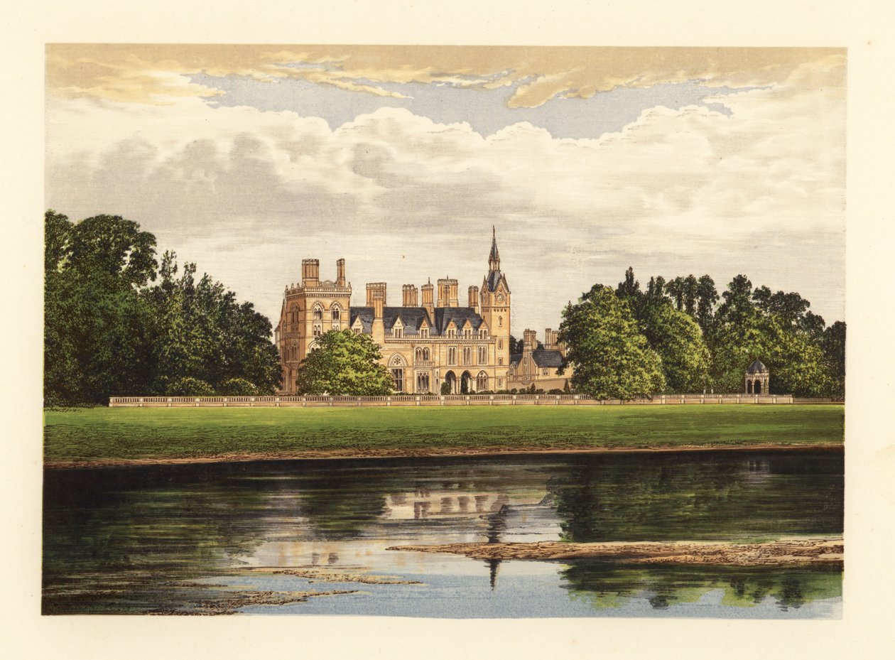 Kelham Hall, Nottinghamshire, England. av Alexander Francis (after) Lydon