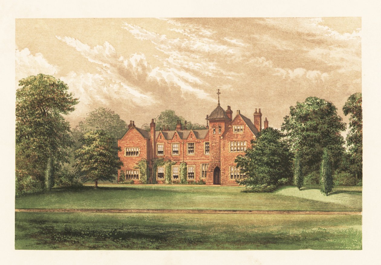 Lea Manor, Lincolnshire, England. av Alexander Francis (after) Lydon