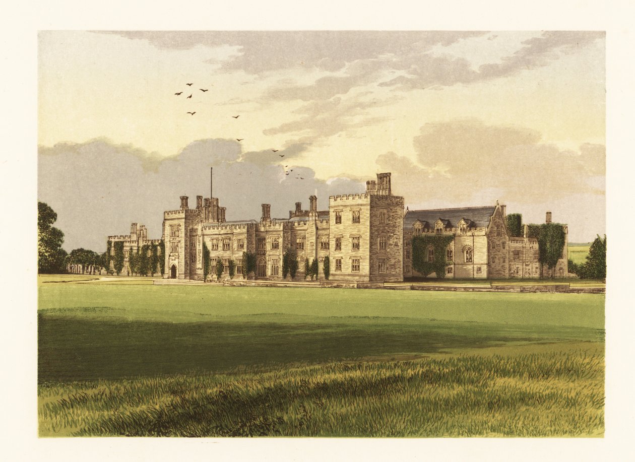 Penshurst Castle, Kent, England. av Alexander Francis (after) Lydon