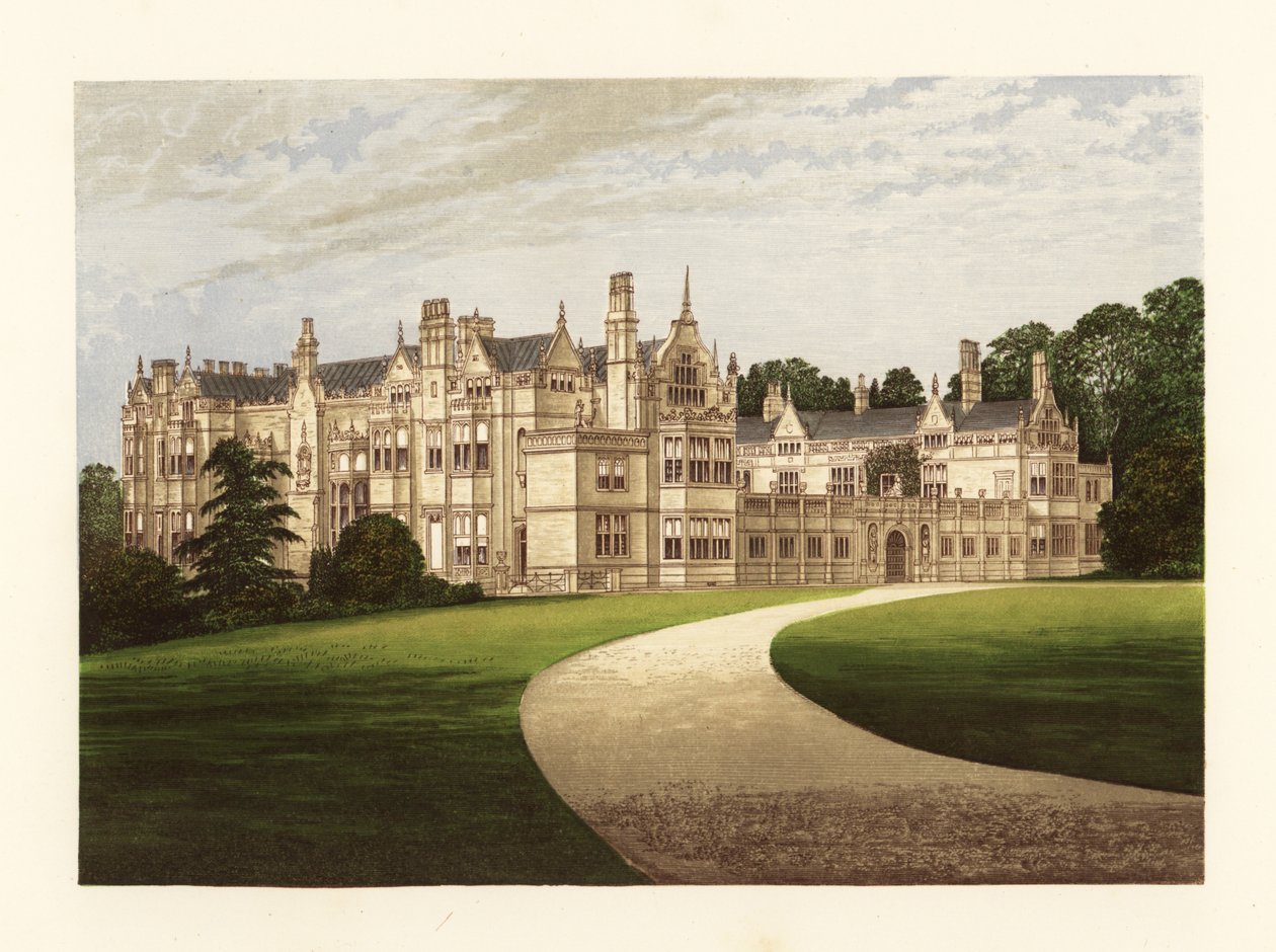 Rushton Hall, Northamptonshire, England. av Alexander Francis (after) Lydon