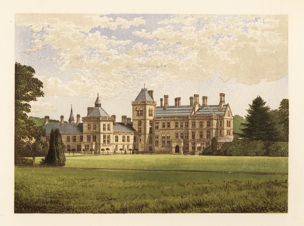 Walton Hall, Warwickshire, England. av Alexander Francis (after) Lydon