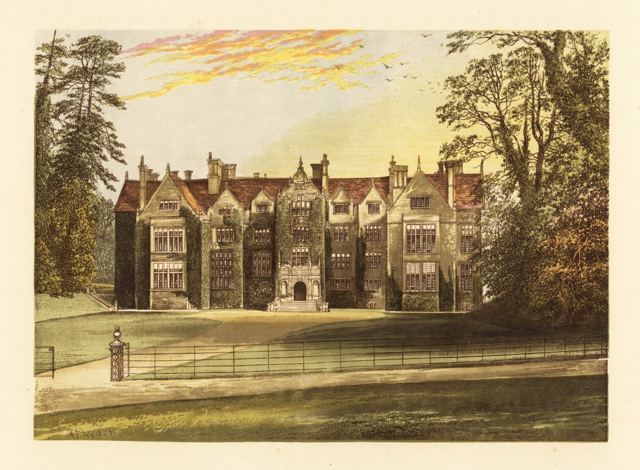 Wroxton Abbey, Oxfordshire, England. av Alexander Francis (after) Lydon